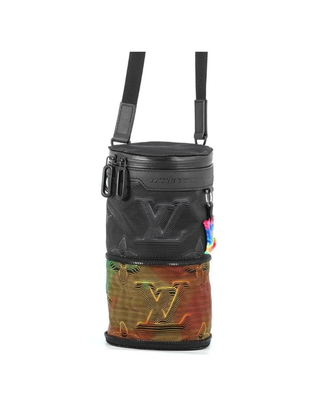 Louis Vuitton Shoulder Bag 3D Monogram Expansion Double Polochon 2-Way Black